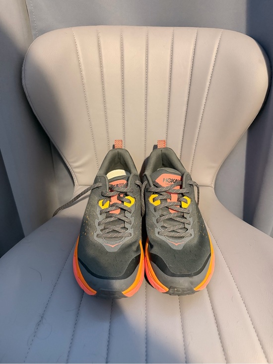 Hoka Other - Hoka Trail Running Shoes - Gray with Orange and Yellow Accents